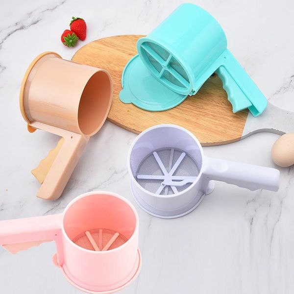 baking & pastry tools kitchen plastic steel semi-automatic flour sieve cake tool manual handheld filter
baking & pastry tools kitchen plastic steel semi-automatic flour sieve cake tool manual handheld filter