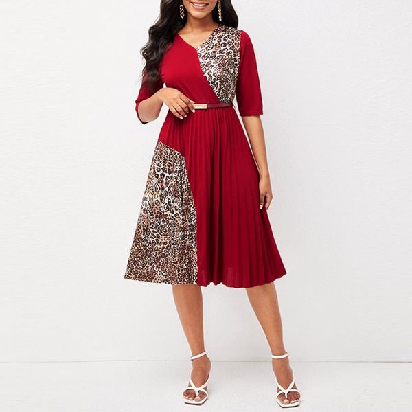 casual dresses missjoy vintage leopard print midi dress women o neck half sleeve summer belt elegant a-line pleated vestido verano, Black;gray
casual dresses missjoy vintage leopard print midi dress women o neck half sleeve summer belt elegant a-line pleated vestido verano, Black;gray