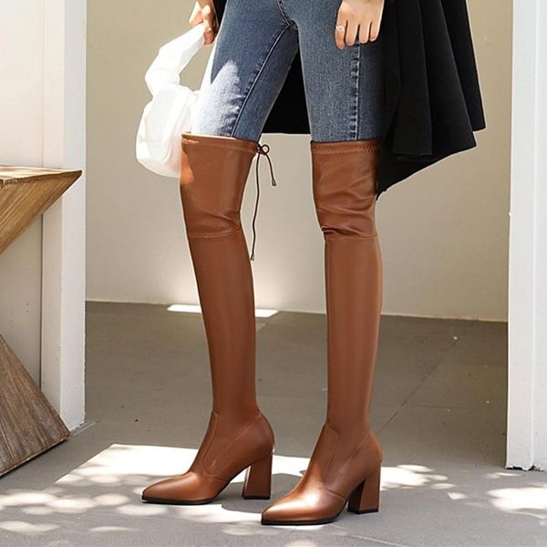 boots elastic thigh high women shoes 2021 slim l women's over-the-knee woman pointed toe boot big size, Black
boots elastic thigh high women shoes 2021 slim l women's over-the-knee woman pointed toe boot big size, Black