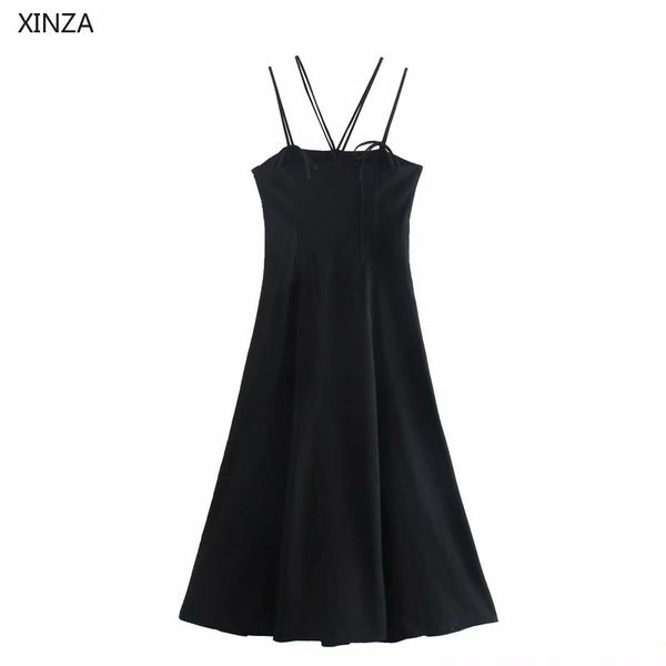 casual dresses women long straps summer dress sleeveless backless black sundress fashion pleates linen vestidos woman party k, Black;gray
casual dresses women long straps summer dress sleeveless backless black sundress fashion pleates linen vestidos woman party k, Black;gray