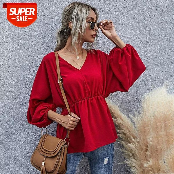 Puff Sleeve Blouse Top Women Casual V Neck Shirt Autumn Fashion Slim Blouse For Women 2021 New #lb5V, White
Puff Sleeve Blouse Top Women Casual V Neck Shirt Autumn Fashion Slim Blouse For Women 2021 New #lb5V, White