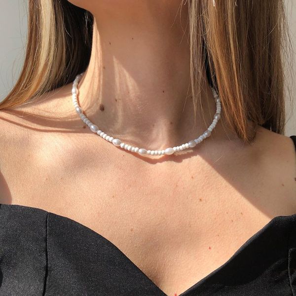 chains fashionable french elegant temperament pearl necklace simple net red retro imitation clavicle chain women, Silver
chains fashionable french elegant temperament pearl necklace simple net red retro imitation clavicle chain women, Silver