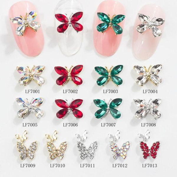 nail art decorations 10pc ab crystal 3d gems strass butterfly design rhinestones glitter stones accessories charms butterfly#12, Silver;gold
nail art decorations 10pc ab crystal 3d gems strass butterfly design rhinestones glitter stones accessories charms butterfly#12, Silver;gold