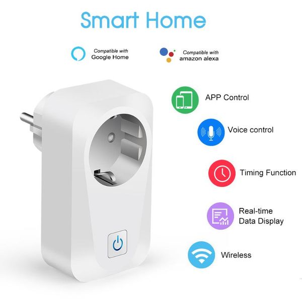 smart power plugs wi-fi socket phone remote control timer function countdown voice safety circuit electricity consumption count
smart power plugs wi-fi socket phone remote control timer function countdown voice safety circuit electricity consumption count
