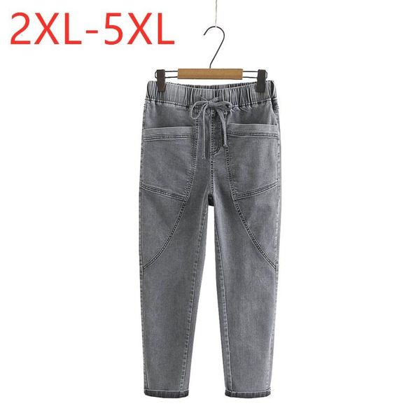 ladies spring summer plus size harem jeans for women large loose cotton elastic pocket gray belt trousers 3xl 4xl 5xl women's, Blue
ladies spring summer plus size harem jeans for women large loose cotton elastic pocket gray belt trousers 3xl 4xl 5xl women's, Blue