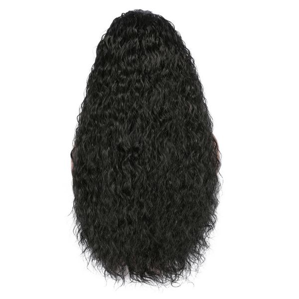26inch 180%density long curly synthetic lace front wig for women with baby hair heat resistant fiber hair daily wear wigsfactory direct, Black
26inch 180%density long curly synthetic lace front wig for women with baby hair heat resistant fiber hair daily wear wigsfactory direct, Black