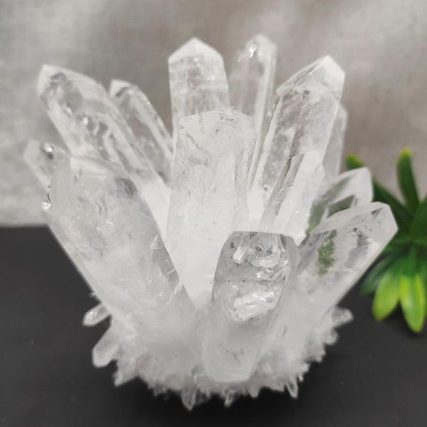 decorative objects & figurines 1pcs natural clear white quartz crystal cluster point healing stone
decorative objects & figurines 1pcs natural clear white quartz crystal cluster point healing stone