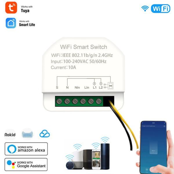 smart home control 10a mini wifi switch timer switches diy breaker module automation compatible with alexa google
smart home control 10a mini wifi switch timer switches diy breaker module automation compatible with alexa google