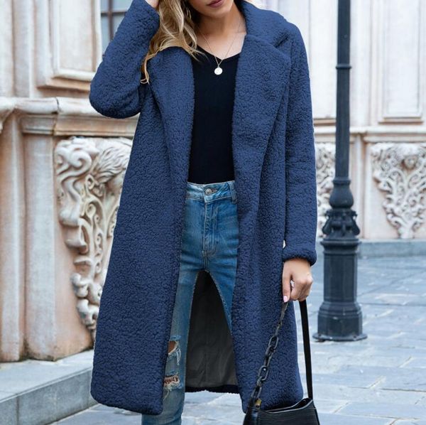 women's fur & faux 2021 autumn winter warm long coat women plush ladies turndown collar lamb wool jacket female plus size outerwear, Black
women's fur & faux 2021 autumn winter warm long coat women plush ladies turndown collar lamb wool jacket female plus size outerwear, Black