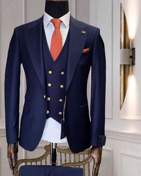 men's suits & blazers classic dark blue men's suits double breasted wedding attire man's party 3 pcs groom prom blazer suit o, White;black
men's suits & blazers classic dark blue men's suits double breasted wedding attire man's party 3 pcs groom prom blazer suit o, White;black