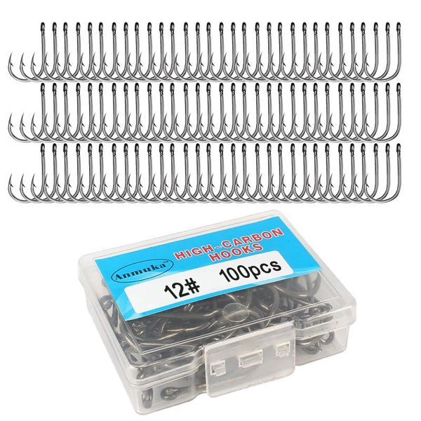 fishing hooks 100pcs 50pcs set high carbon steel fishhook size 3-16 jig bait sharp sea pesca fish tackle box accessories
fishing hooks 100pcs 50pcs set high carbon steel fishhook size 3-16 jig bait sharp sea pesca fish tackle box accessories