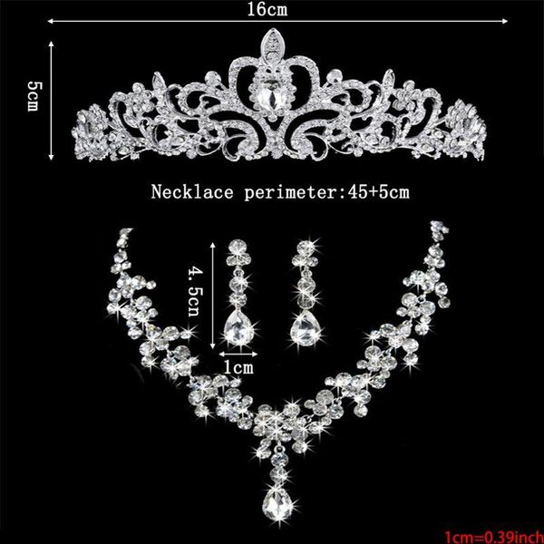 earrings & necklace the crystal ide crown hair triple wedding garment jewelry, marriage headwear for women r7rf, Silver
earrings & necklace the crystal ide crown hair triple wedding garment jewelry, marriage headwear for women r7rf, Silver