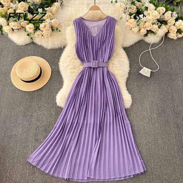 women elegant office dress summer v neck sleeveless pleated retro dresses ladies slim a line party long robe 210602, Black;gray
women elegant office dress summer v neck sleeveless pleated retro dresses ladies slim a line party long robe 210602, Black;gray