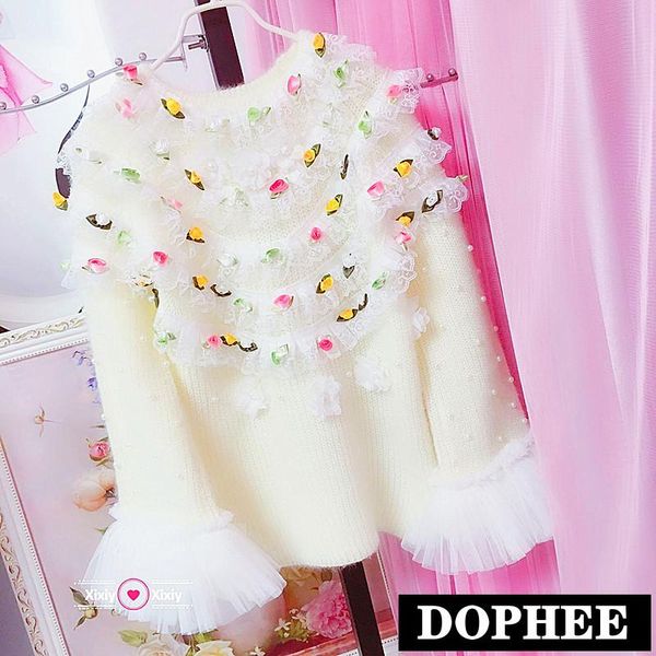 women's sweaters design hand-hooked beaded lace flower long sleeve sweater stylish women autumn winter cute mesh stitching pullover kni, White;black
women's sweaters design hand-hooked beaded lace flower long sleeve sweater stylish women autumn winter cute mesh stitching pullover kni, White;black