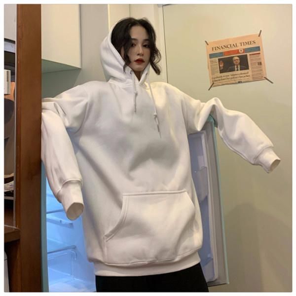 women's hoodies & sweatshirts korean homemade autumn and winter basic solid color wide, Black
women's hoodies & sweatshirts korean homemade autumn and winter basic solid color wide, Black