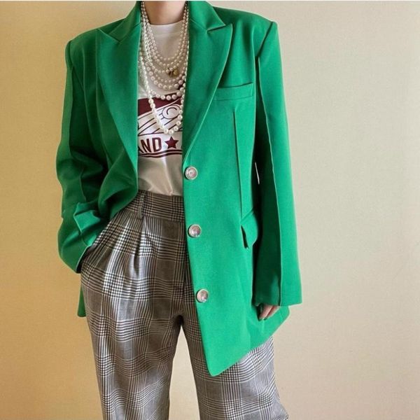 women's suits & blazers hzirip 2021 single breasted solid blazer candy color vintage coat fashion notched long sleeve outerwear suit ja, White;black
women's suits & blazers hzirip 2021 single breasted solid blazer candy color vintage coat fashion notched long sleeve outerwear suit ja, White;black