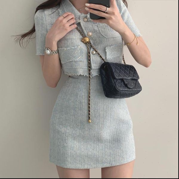 womens tracksuits women summer two 2 piece set korean style elegant single breasted tassle short sleeve and high waist, Gray
womens tracksuits women summer two 2 piece set korean style elegant single breasted tassle short sleeve and high waist, Gray