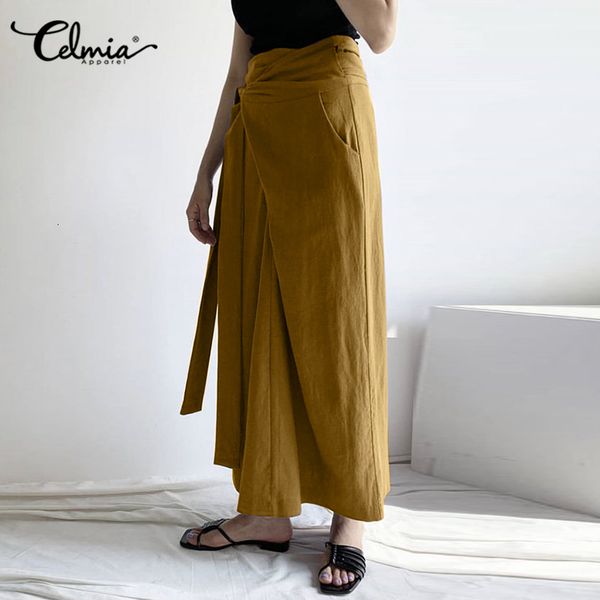 skirt celmia women 2021 spring elegant pleated long summer vintage bandage maxi skirt casual loose cotton skirts plus size 5xl, Black
skirt celmia women 2021 spring elegant pleated long summer vintage bandage maxi skirt casual loose cotton skirts plus size 5xl, Black