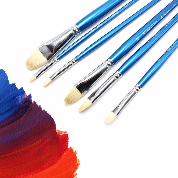 6 pcs watercolor painting nylon hair blue long pole brush professional artists paint brush for oil paint brush set
6 pcs watercolor painting nylon hair blue long pole brush professional artists paint brush for oil paint brush set