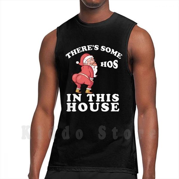 theres some hos in this house tank vest 100% cotton naughty santa inappropriate, White;black
theres some hos in this house tank vest 100% cotton naughty santa inappropriate, White;black