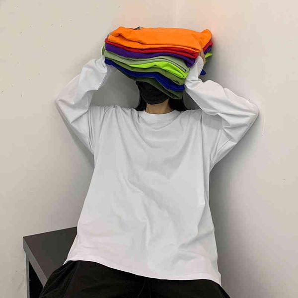 t shirt 20color ins style personality long sleeve t-shirts oversize o-neck solid t men women lovers spring autumntee shirt, White;black
t shirt 20color ins style personality long sleeve t-shirts oversize o-neck solid t men women lovers spring autumntee shirt, White;black