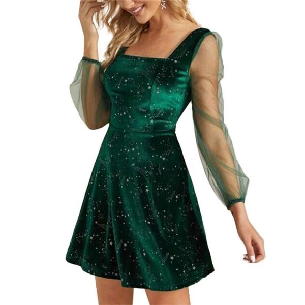 casual dresses female dress long sleeve u-neck short for women shooting star print women's elegant slim a-line, Black;gray
casual dresses female dress long sleeve u-neck short for women shooting star print women's elegant slim a-line, Black;gray