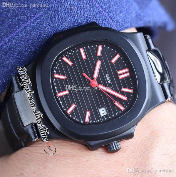 40mm 5711 cal a324 automatic mens watch pvd steel all black textured dial red white stick markers leather strap watches 2022 puretime g26e5, Slivery;brown
40mm 5711 cal a324 automatic mens watch pvd steel all black textured dial red white stick markers leather strap watches 2022 puretime g26e5, Slivery;brown