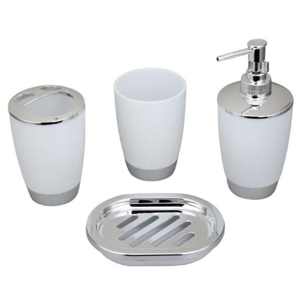 household accessories for bathroom toothbrush holder soap dispenser bottle bath accessory set 4pcs/kit
household accessories for bathroom toothbrush holder soap dispenser bottle bath accessory set 4pcs/kit