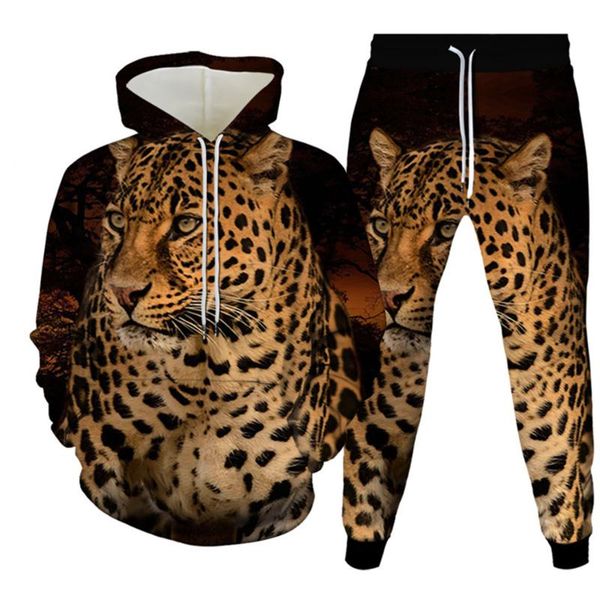 men's tracksuits spring autumn 3d print animal leopard 2pcs tracksuit women plus size s-6xl clothing hoodie and trousers sportweat set, Gray
men's tracksuits spring autumn 3d print animal leopard 2pcs tracksuit women plus size s-6xl clothing hoodie and trousers sportweat set, Gray