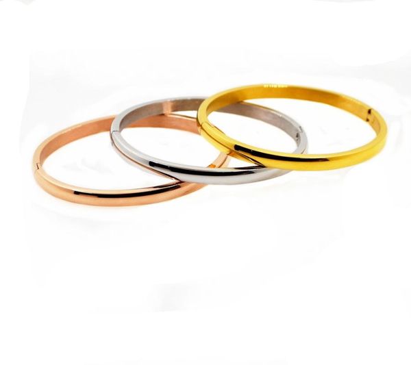 high-quality 3 color fashion women bracelets stainless steel & bangles silver/gold simple fine luxury jewelry bangle, Black
high-quality 3 color fashion women bracelets stainless steel & bangles silver/gold simple fine luxury jewelry bangle, Black