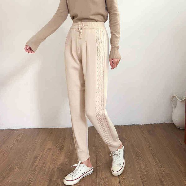 women's pants & capris pants stylish side-twisted knitted harem winter warm female casual women sweater trousers with pockets 7nkw, Black;white
women's pants & capris pants stylish side-twisted knitted harem winter warm female casual women sweater trousers with pockets 7nkw, Black;white