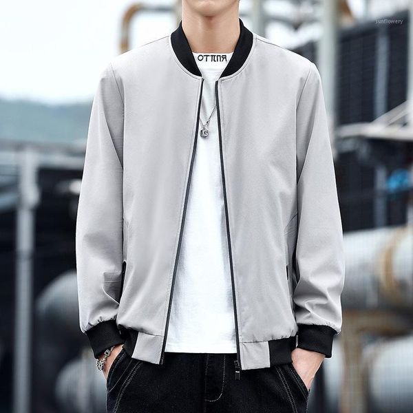 men's jackets 2021men's stand collar solid color jacket youth autumn casual baseball, Black;brown
men's jackets 2021men's stand collar solid color jacket youth autumn casual baseball, Black;brown