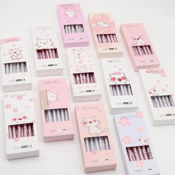gel pens 4 pcs kawai cat black colored gel-ink for writing cute stationery office school supplies
gel pens 4 pcs kawai cat black colored gel-ink for writing cute stationery office school supplies