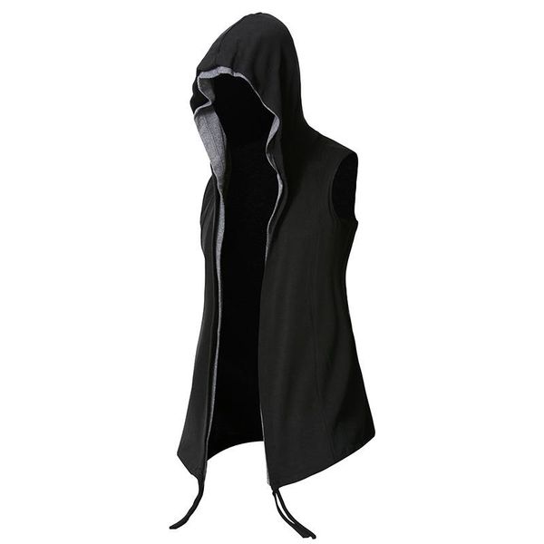 men's vests luclesam 2021 men fashion streetwear sleeveless cardigan male steampunk lapel waistcoat colete masculino gilet homme, Black;white
men's vests luclesam 2021 men fashion streetwear sleeveless cardigan male steampunk lapel waistcoat colete masculino gilet homme, Black;white