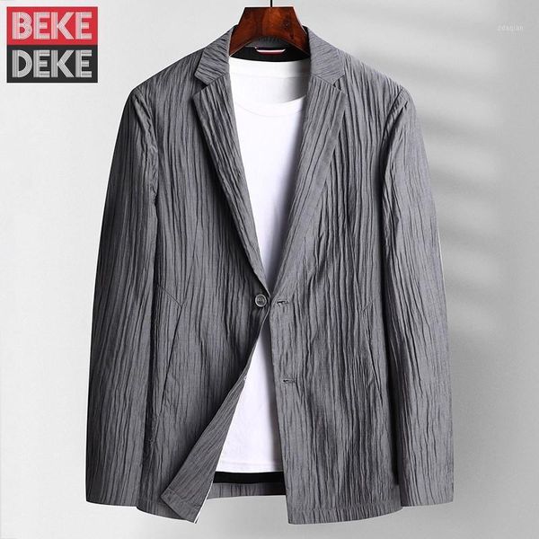 men's suits & blazers business men casual office work blazer single breasted slim fit pleated suit jacket man fashion wedding party gr, White;black
men's suits & blazers business men casual office work blazer single breasted slim fit pleated suit jacket man fashion wedding party gr, White;black