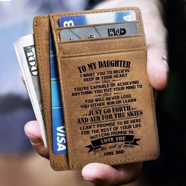 card holders crazy horse genuine leather engraving customized holder front pocket wallets birthday gift for men boy girl kb, Brown;gray
card holders crazy horse genuine leather engraving customized holder front pocket wallets birthday gift for men boy girl kb, Brown;gray