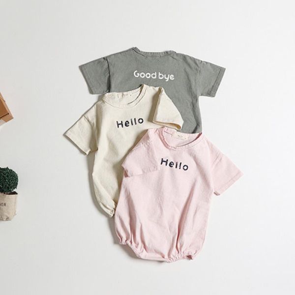 summer baby girls boys cotton bodysuit hello print born short sleeve thin jumpsuit toddler girl clothes rompers, Blue
summer baby girls boys cotton bodysuit hello print born short sleeve thin jumpsuit toddler girl clothes rompers, Blue
