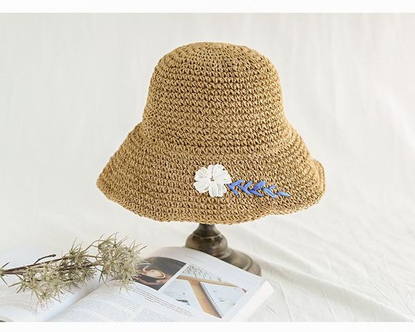wide brim hats sunscreen hat lady summer folding straw beach fisherman basin, Blue;gray
wide brim hats sunscreen hat lady summer folding straw beach fisherman basin, Blue;gray