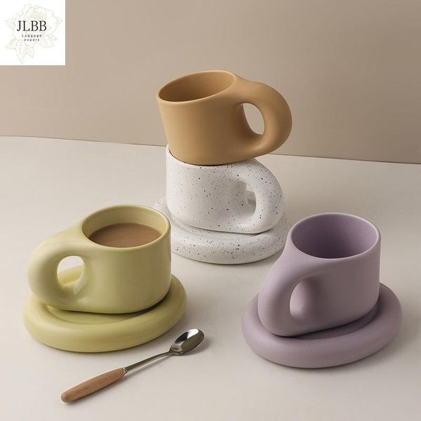 cups & saucers 300ml creative handmade fat handle mug and oval plate personalized ceramic cup saucer for coffee tea milk cake nordic home de
cups & saucers 300ml creative handmade fat handle mug and oval plate personalized ceramic cup saucer for coffee tea milk cake nordic home de
