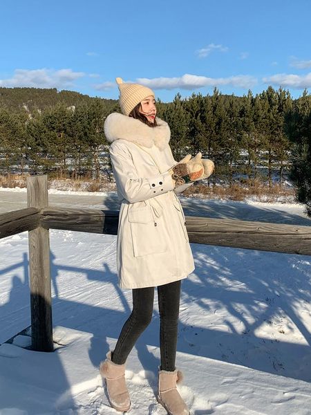 women's fur & faux 2021 winter women fashion parkas natural real collar luxury rex liner warm outerwear streetwear, Black
women's fur & faux 2021 winter women fashion parkas natural real collar luxury rex liner warm outerwear streetwear, Black