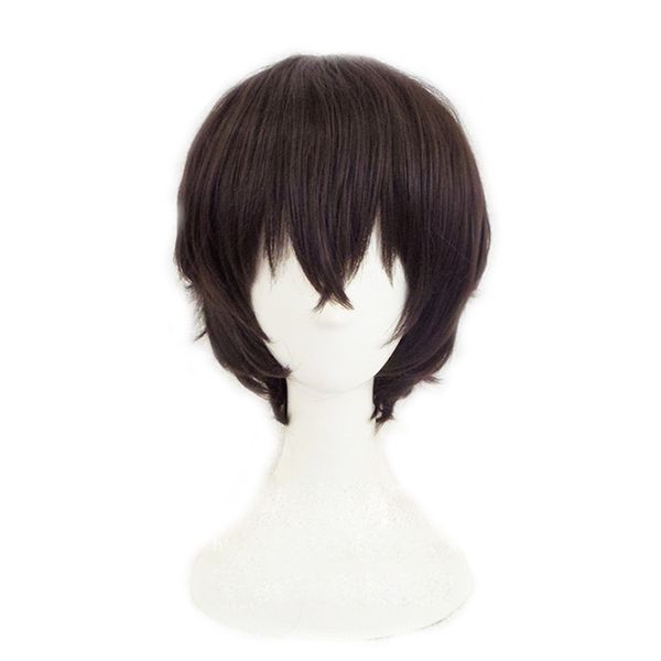 anime bungo stray dogs dazai osamu black brown curly short heat resistant hair cosplay costume wigs + wig cap
anime bungo stray dogs dazai osamu black brown curly short heat resistant hair cosplay costume wigs + wig cap
