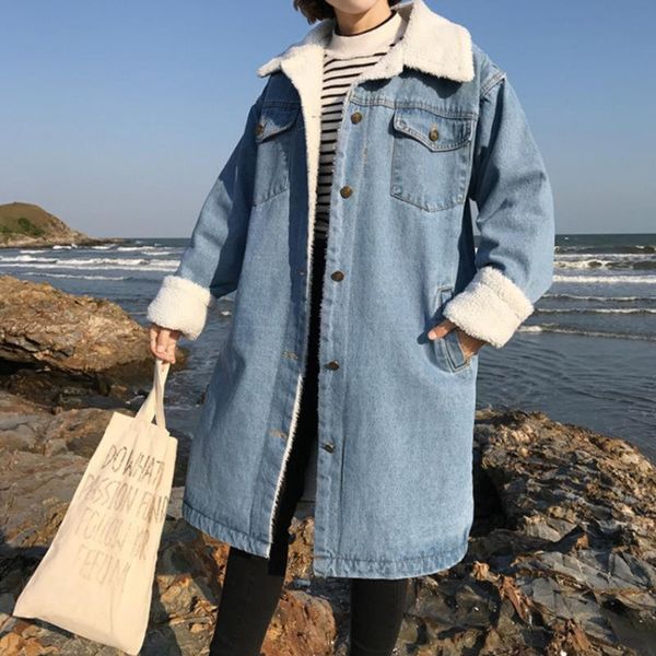 women's wool & blends 2021 women thicken overcoat long sleeve solid korean retro plus velvet loose casual office lady autumn winter den, Black
women's wool & blends 2021 women thicken overcoat long sleeve solid korean retro plus velvet loose casual office lady autumn winter den, Black