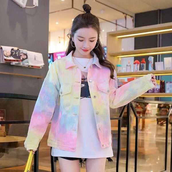 women's jackets denim jacket women korean fashion tie-dye color gradient for female loose casual jeans coat autumn outerwear mujer, Black;brown
women's jackets denim jacket women korean fashion tie-dye color gradient for female loose casual jeans coat autumn outerwear mujer, Black;brown
