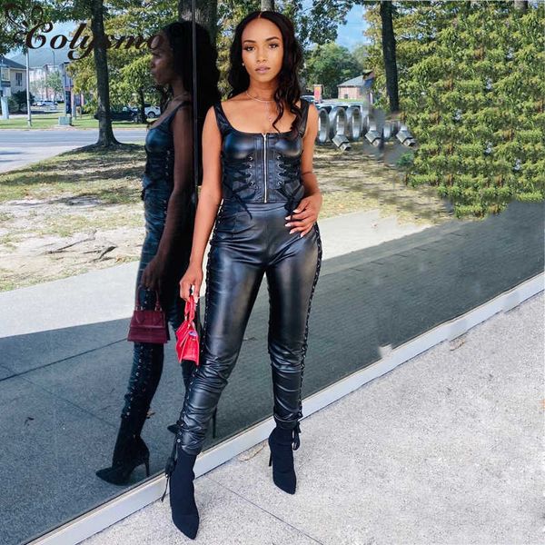 colysmo two piece pants set leather zipper sleeveless cut out bodycon lace up fashion party club outfits for women 210527, White
colysmo two piece pants set leather zipper sleeveless cut out bodycon lace up fashion party club outfits for women 210527, White