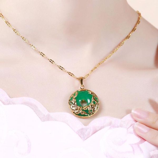 pendant necklaces classic and elegant dragon phoenix green jade necklace female male ethnic retro zodiac animal lucky fashion jewelry gift, Silver
pendant necklaces classic and elegant dragon phoenix green jade necklace female male ethnic retro zodiac animal lucky fashion jewelry gift, Silver