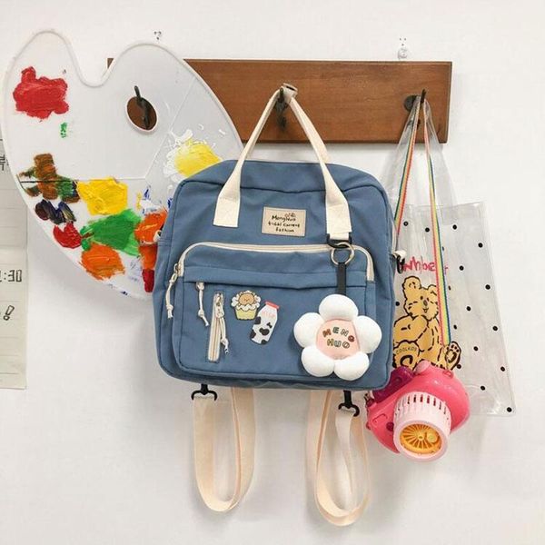 backpack college style girl messenger canvas female large capacity simple and cute student shoulder bag
backpack college style girl messenger canvas female large capacity simple and cute student shoulder bag