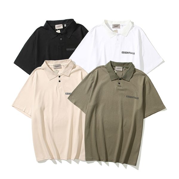 21ss polos shirt men solid casual cotton loose oversized short sleeve men's polo hip hop, White;black
21ss polos shirt men solid casual cotton loose oversized short sleeve men's polo hip hop, White;black