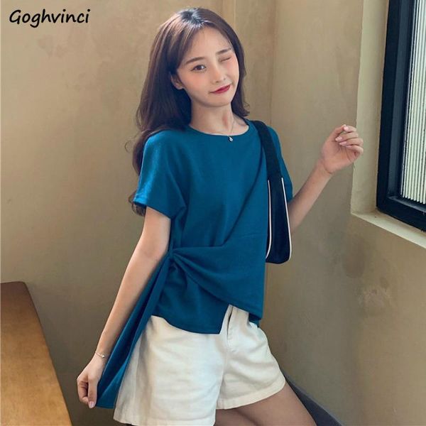 t-shirts women short sleeve o-neck solid asymmetrical korean style simple design loose leisure elegant vintage ladies fashion women's t, White
t-shirts women short sleeve o-neck solid asymmetrical korean style simple design loose leisure elegant vintage ladies fashion women's t, White