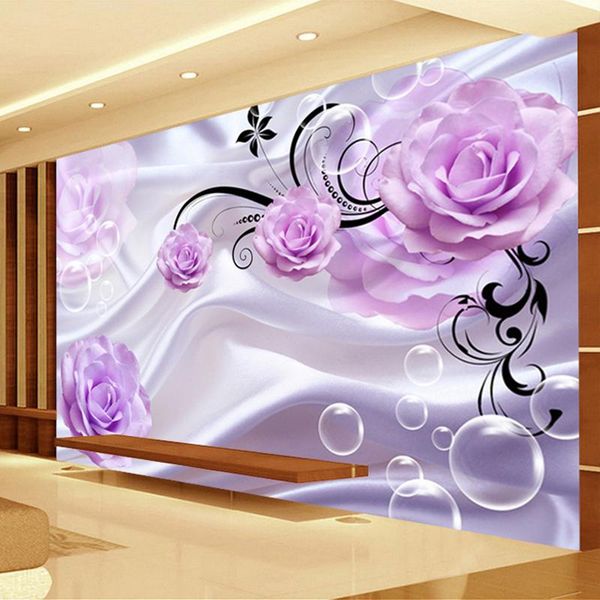 wallpapers custom mural wallpaper for wall 3d purple rose floral silk cloth modern painting living room bedroom papers home decor
wallpapers custom mural wallpaper for wall 3d purple rose floral silk cloth modern painting living room bedroom papers home decor