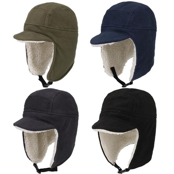 winter men women soft fleece warm hats sherpa lined with visor windproof earflap outdoor snow ski cap cycling caps & masks, Black
winter men women soft fleece warm hats sherpa lined with visor windproof earflap outdoor snow ski cap cycling caps & masks, Black
